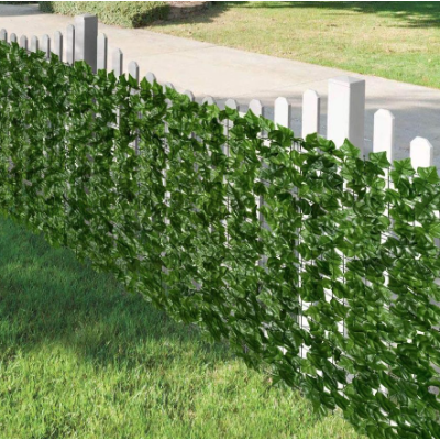 Gard 1m x 3m lungime cu frunze artificiale verde decoractiv 