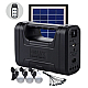 Kit solar GD-Lite 8017 dotat cu dispozitive USB cu 3 becuri LED + acumulator de mare capacitate HA