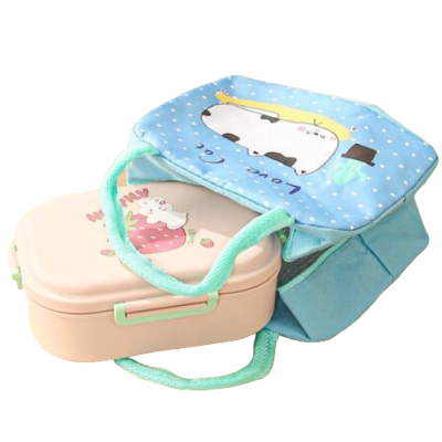 Geanta de pranz termica din panza Love Cat