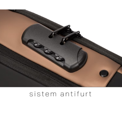 Geanta de umar barbati Crossbody cu buzunar antifurt impermeabila