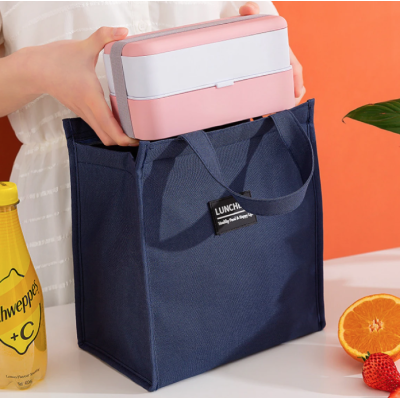 Geanta termoizolanta pentru pranz pliabila 34 x 26 x 16 cm ALBASTRA