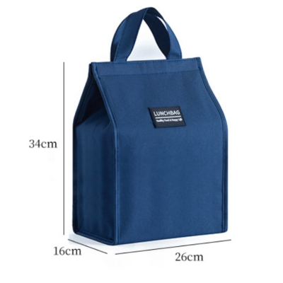 Geanta termoizolanta pentru pranz pliabila 34 x 26 x 16 cm ALBASTRA