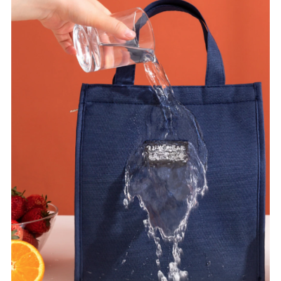 Geanta termoizolanta pentru pranz pliabila 34 x 26 x 16 cm ALBASTRA