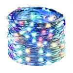 Ghirlanda COLORATA 5m 50LED la priza Luminoasa Decorativa din Cupru