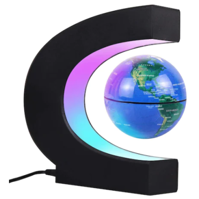 Glob pamantesc magnetic si plutitor ce leviteaza iluminare LED