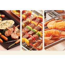 Gratar electric de masa cu termostat reglabil Andowl Q K780