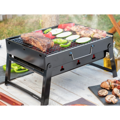 Gratar inox portabil si pliabil Camping 35 x 27