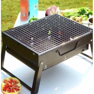 Gratar inox portabil si pliabil Camping 35 x 27
