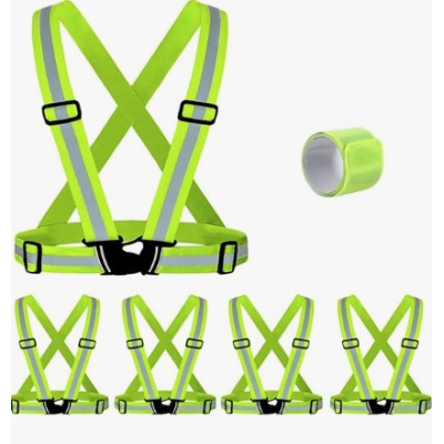 Ham REFLECTORIZANT Reglabil Elastic Universal Verde