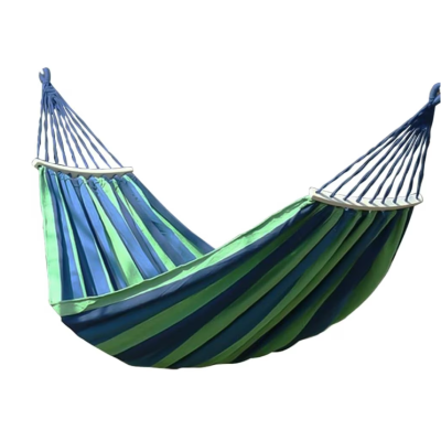 Hamac de gradina pentru o persoana multicolor 190x80 cm cu bara lemn 40 cm