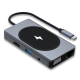 Hub cu 9 porturi diferite Q HU666 si incarcare wireless
