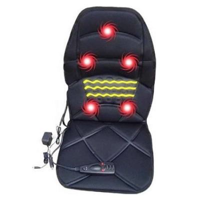 Husa Scaun Masaj 5 Zone Masaj Telecomanda 3 Trepte Viteza