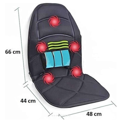 Husa Scaun Masaj 5 Zone Masaj Telecomanda 3 Trepte Viteza