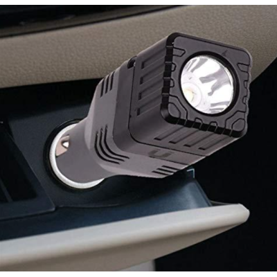 Incarcator auto 3 in 1, USB, magnet, lanterna COB