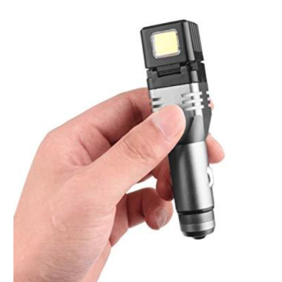 Incarcator auto 3 in 1, USB, magnet, lanterna COB