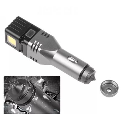 Incarcator auto 3 in 1, USB, magnet, lanterna COB