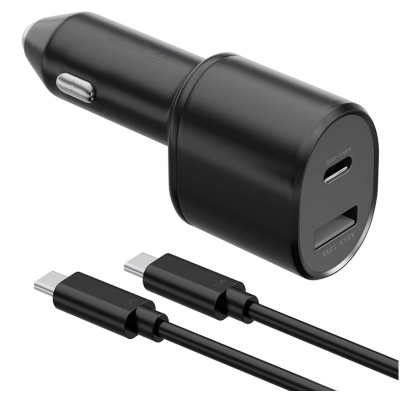 Incarcator auto dublu super rapid (45W+15W)