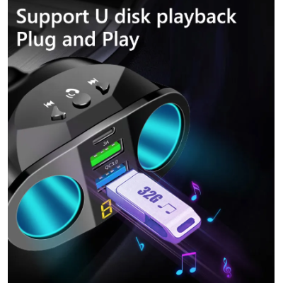 Incarcator Auto M2 Bricheta Dual Mp3 Player Bluetooth 5.0