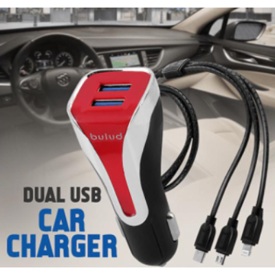Incarcator auto rapid BULUD 3 in 1 2400mAh