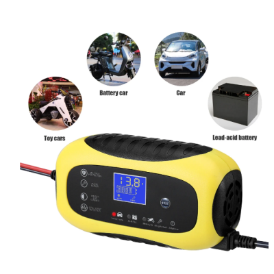 Incarcator baterie auto 12V 8A Galben