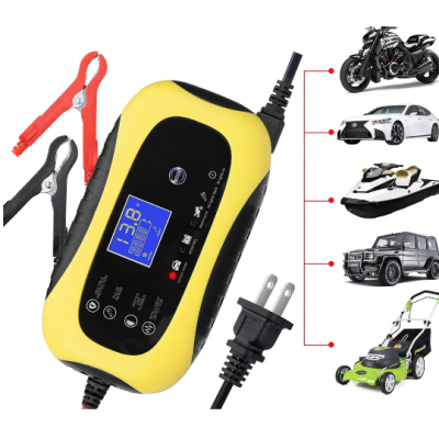 Incarcator baterie auto 12V 8A Galben