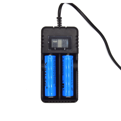 Incarcator cu display HD 8991B cu 2 porturi pentru acumulatori alimentare USB 5V