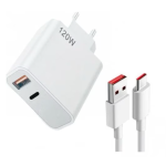 Incarcator de priza 120W inclus cablu 6A USB la USB C transfer date si incarcare