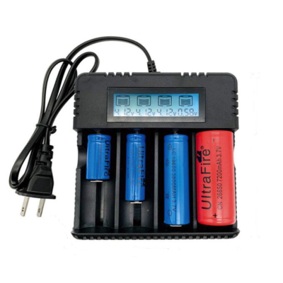 Incarcator HD-8992A cu DISPLAY 4 Acumulatori 4.2V Li-Ion 18650/26650 cu 4 Porturi la priza 220v