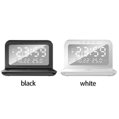 Incarcator Wireless 2 in 1 si Ceas cu Afisaj LED 168.4 x 119.2 x 19.2 mm