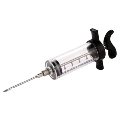 Injector de sosuri tip SERINGA pentru carne cu o capacitate de 30 ml