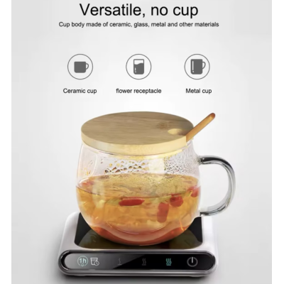 Inlcazitor electric pentru cana de cafea apa ceai sau biberon auto-oprire alimentare USB afisaj LCD