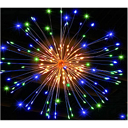 Instalatie Papadie 99LED Colorate cu Focuri de Artificii cod 8004