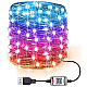 Instalatie luminoasa inteligenta bluetooth 4.0 control din aplicatie conectare prin USB 5 metri multicolora