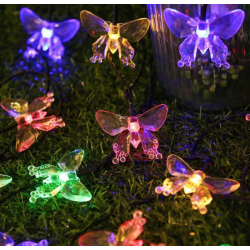 Instalatie 1500-11 Solara 50 LED - FLUTURI Crystal, MULTICOLOR 5m RGB