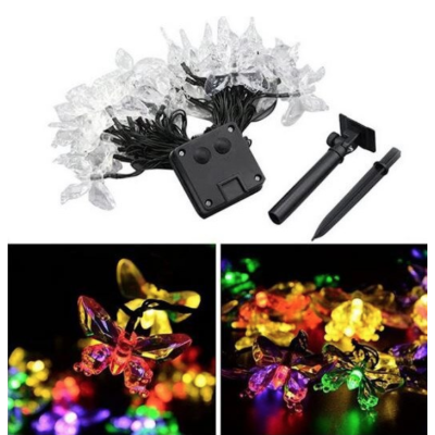 Instalatie 1500-11 Solara 50 LED - FLUTURI Crystal, MULTICOLOR 5m RGB