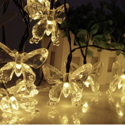 Instalatie 1500-11 Solara 50 LED - FLUTURI Crystal ALB CALD 5m 