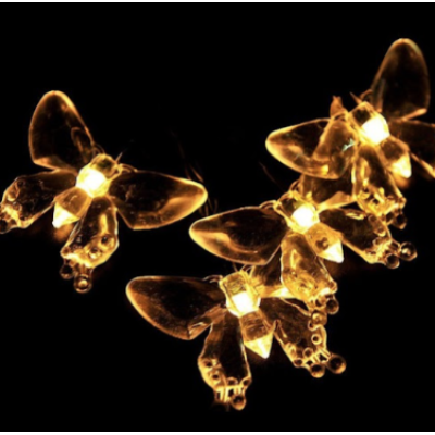 Instalatie 1500-11 Solara 50 LED - FLUTURI Crystal, ALB CALD 5m