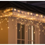 Instalatie 20 metri ALB CALD 500 LED tip turturi franjuri