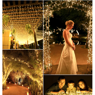 Instalatie de Craciun tip Rola interior sau exterior rezistenta 100m 500LED ALB CALD