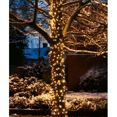 Instalatie de Craciun tip Rola interior sau exterior rezistenta 100m 500LED ALB CALD