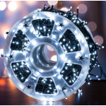 Instalatie de Craciun tip Rola interior sau exterior rezistenta 100m 500LED ALB RECE
