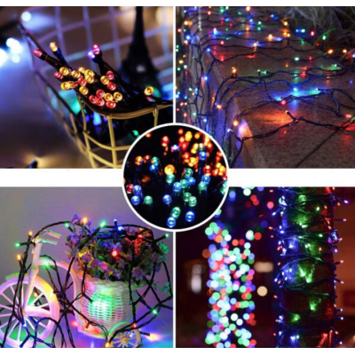 Instalatie de Craciun tip Rola interior sau exterior rezistenta 50m 300LED MULTICOLOR