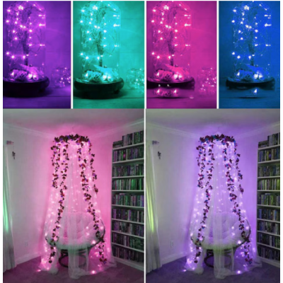 Instalatie decorativa RGB Cu Control Bluetooth Prin Aplicatie 5 metri Luminozitate Reglabila USB Multicolor