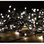 Instalatie liniara 100 LED 9m lumineaza intermitent ALB RECE