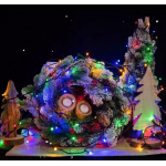 Instalatie liniara 100 LED 9m lumineaza intermitent MULTICOLOR