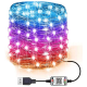 Instalatie luminoasa inteligenta bluetooth 4.0 control din aplicatie conectare prin USB 5 metri multicolora