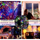 Instalatie multicolora 100m tip rola cu 480 LED 8 efecte de iluminare