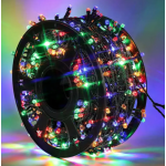 Instalatie multicolora 50m tip rola cu 240 LED 8 efecte de iluminare