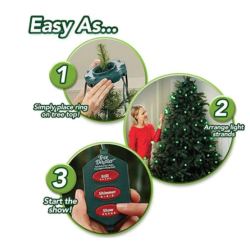 Instalatie pentru brad Tree Dazzler, 48 x LED, telecomanda