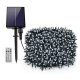 Instalatie solara 1000 LED de 100 metri cu telecomanda pentru exterior ALB RECE HS